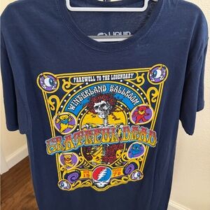 Liquid Blue Navy Graphic Tee